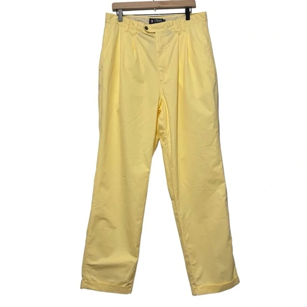 Chaps Ralph Lauren Golf Pants 36x32 Pleated Preppy Casual Resort